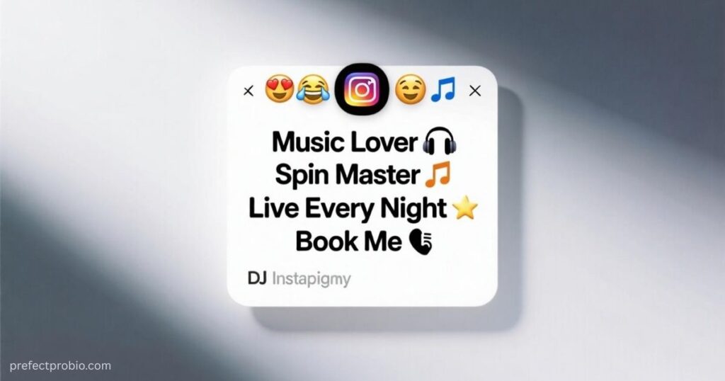 dj-bio-for-instagram-with-emoji