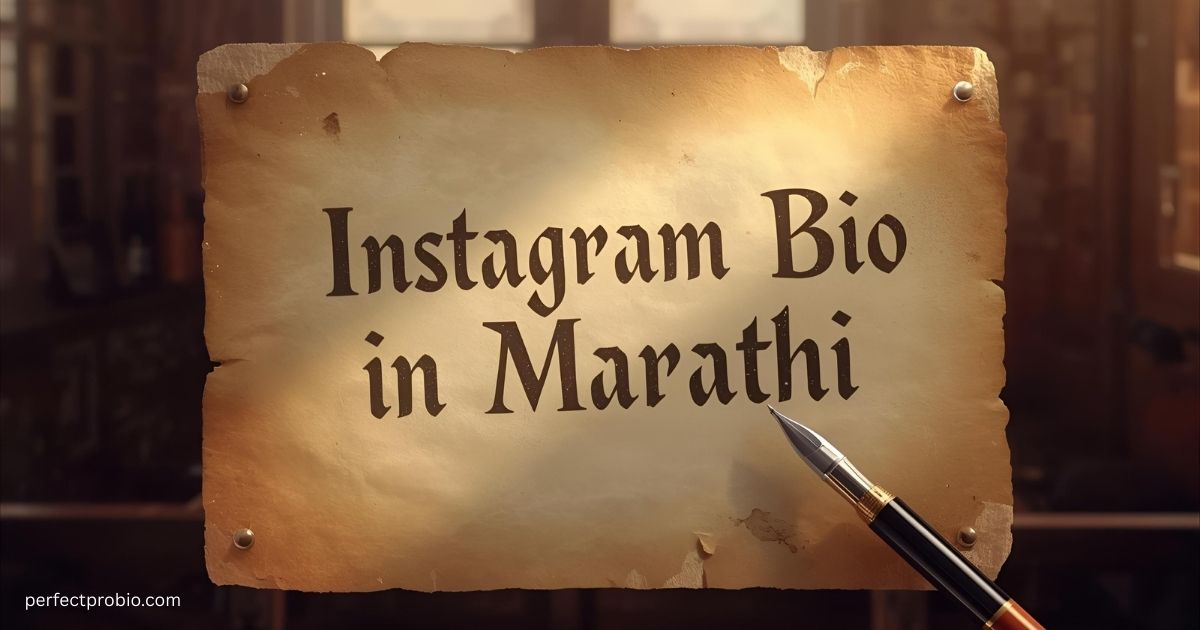 Instagram Bio in Marathi with stylish fonts and emojis