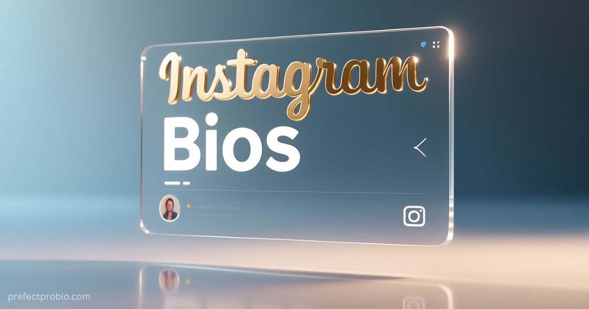Instagram profile with a creative bio.