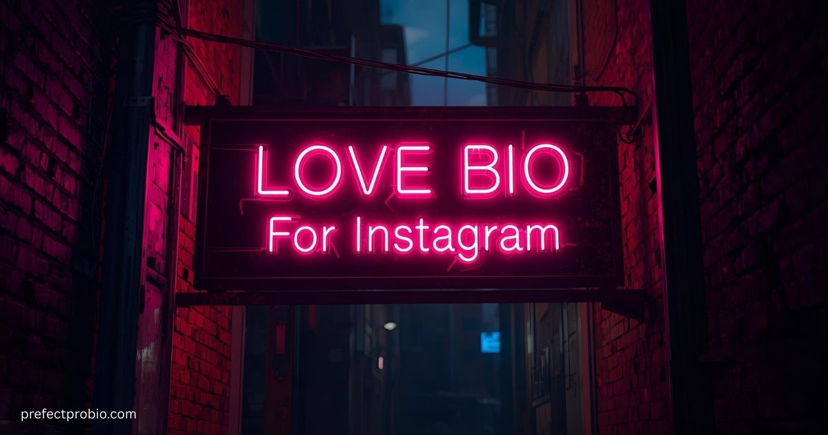 Cute love bio ideas for Instagram.