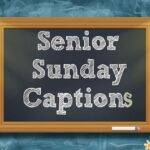 Happy seniors posing together on Senior Sunday.