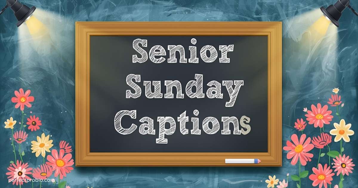 Happy seniors posing together on Senior Sunday.